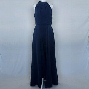 Julia Jordan Women's Walkthrough Jumpsuit Floor-Length Sleeveless Navy Size 6